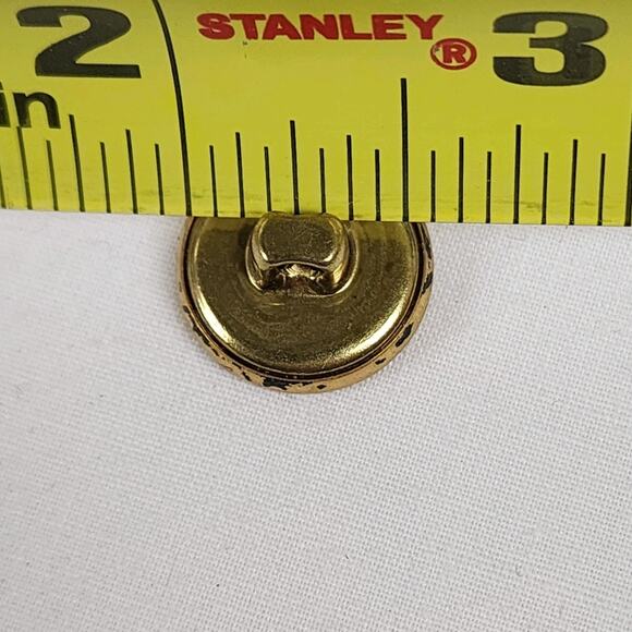 Vintage Pendleton Coat of Arms Buttons 39 Shank Military Style Red Gold Enamel - Picture 3 of 7